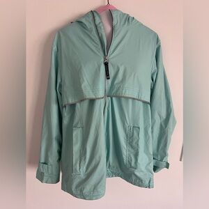 Blue Women's Rain Jacket  - Charles River jacket with minor wear and tear